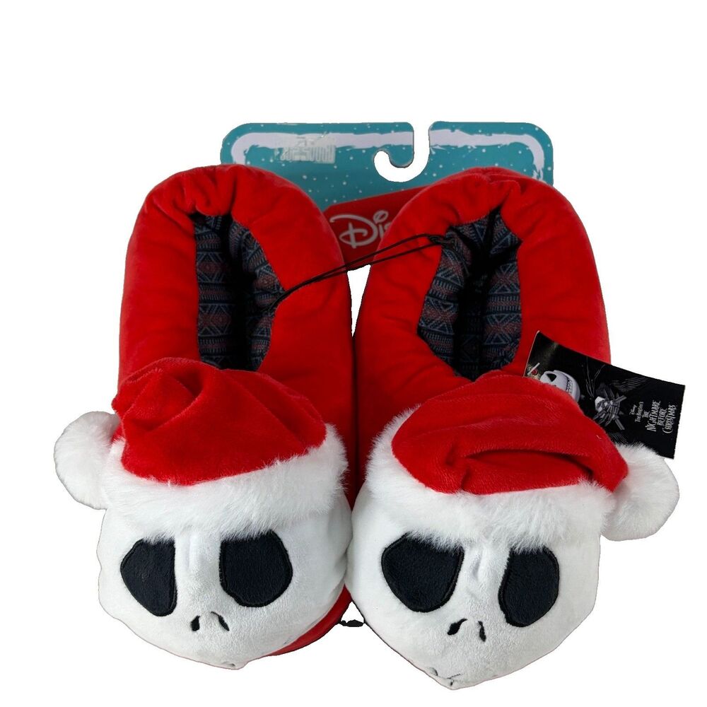 Disney The Nightmare Before Christmas Santa Jack Skellington Slippers Unisex 7/8